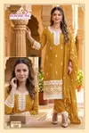 Nikki By Aanchi Organza Embroidery Kurti With Bottom With Dupatta
